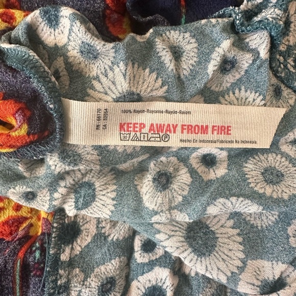 Intimately Free People Mixed Print Ruffle Hem Mini Dress | Size Small - Picture 5 of 6